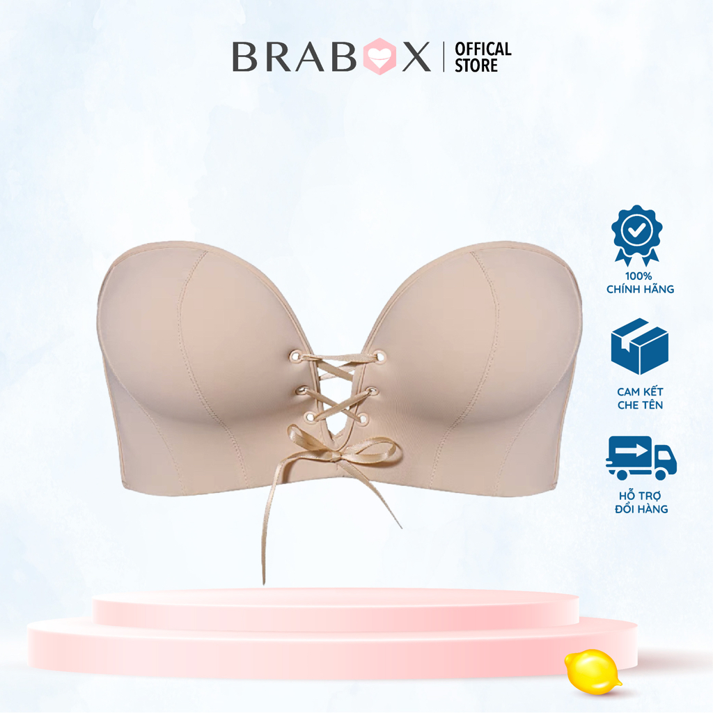 Áo lót không dây nâng ngực dây silicon chống tụt dây rút BRA13 BRABOX | BigBuy360 - bigbuy360.vn
