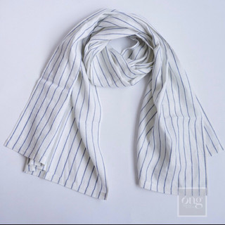 Khăn choàng unisex 100% linen- 70* 180 cm