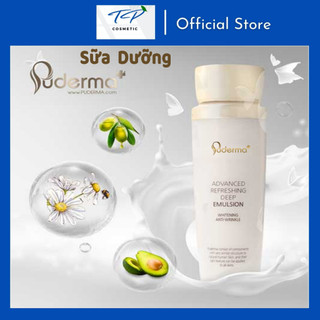 Sữa dưỡng puderma advanced refreshing deep emulsion: trắng da, chống lão hóa, giảm mụn, thâm, sạm.