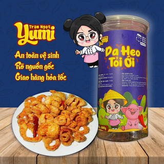 Da heo tỏi ớt Yumi đồ ăn vặt da heo muối ớt thơm ngon giòn rụm