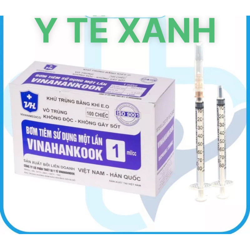 Ống tiêm các ml - Bơm kim tiêm sử dụng 1 lần VINAHANKOOK