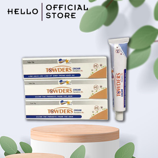Kem bôi ghẻ Towder Cream loại bỏ các loại rận mu và làm sạch kí sinh trùng khỏi da Tuyp 15g - HELLO STORE