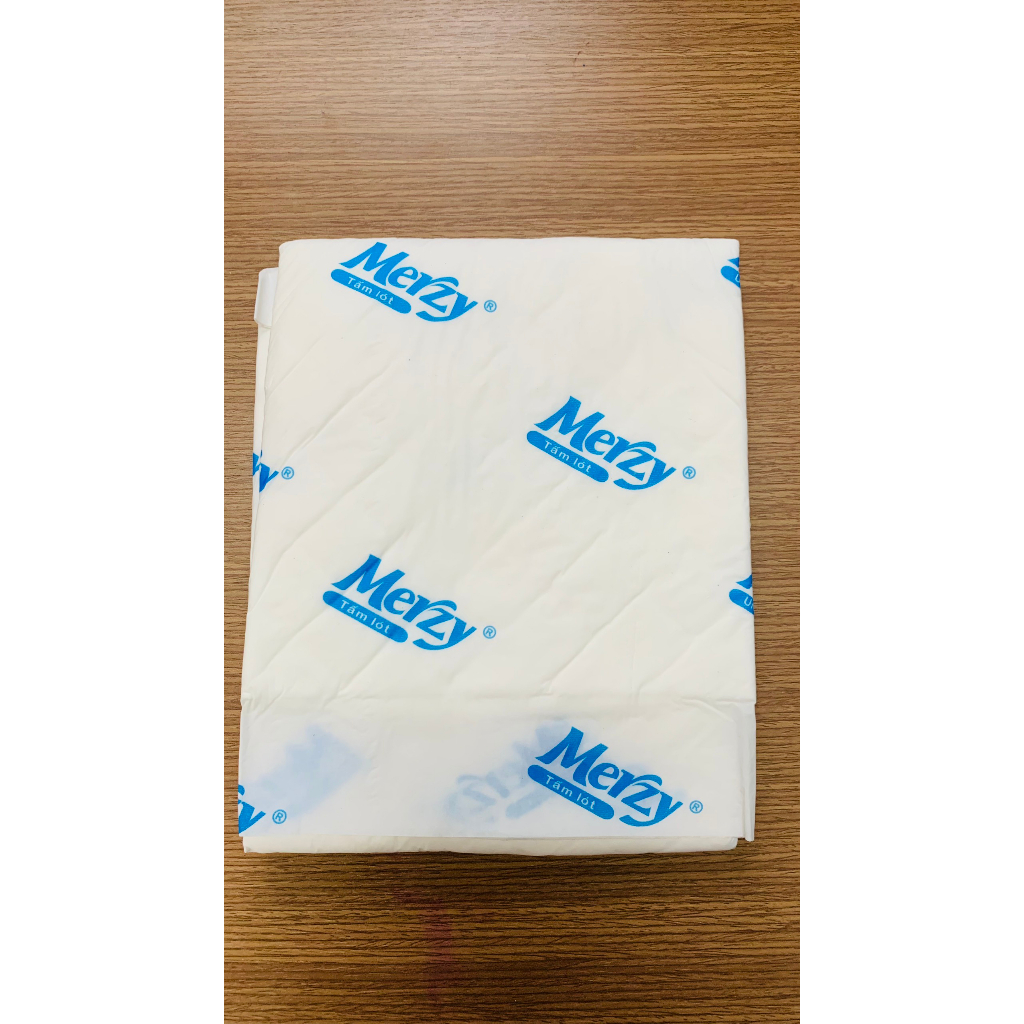 Tấm đệm lót Merzy, lót người già, tấm lót người lớn Merzy siêu thấm. khô thoáng, 3 lớp thoáng khí chống hăm
