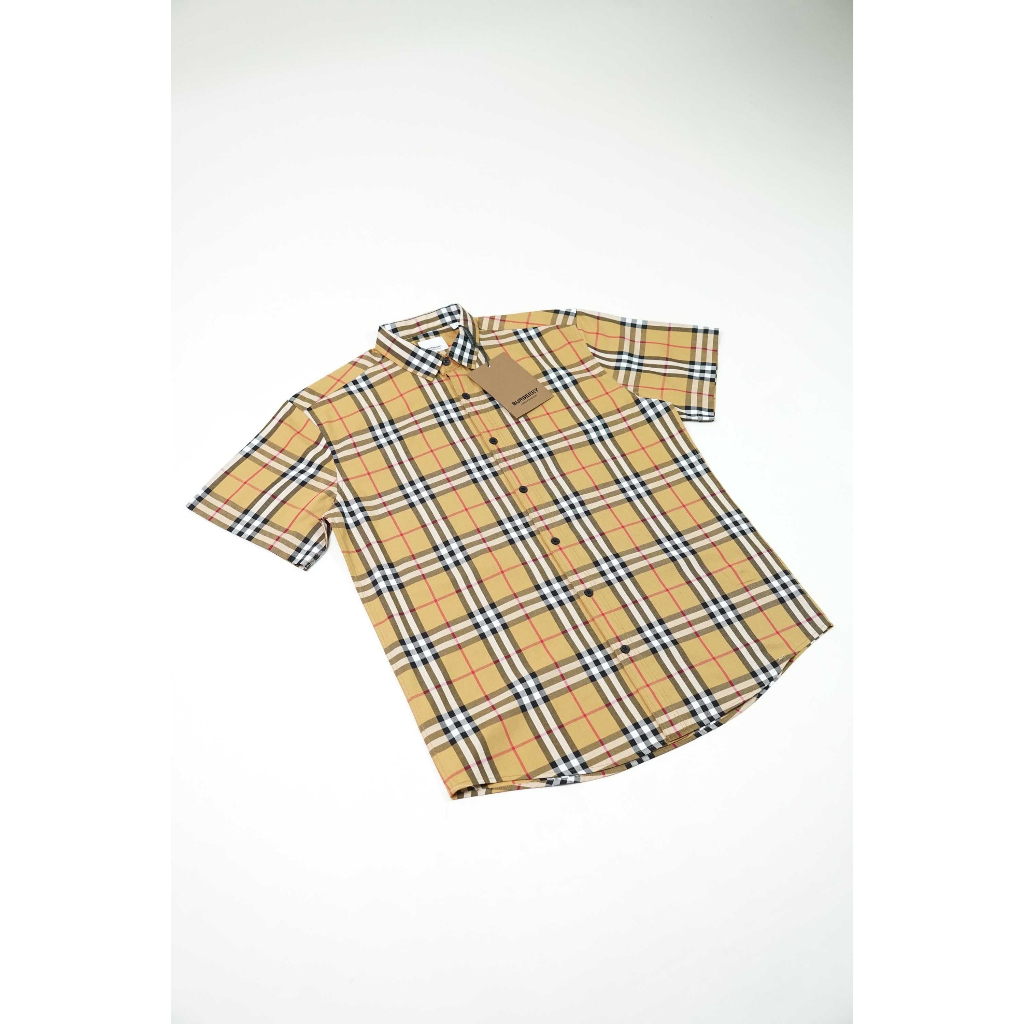 Áo sơ mi burberry nam nữ form rộng tay lỡ vải cotton organic phong cách luxury and casual hàng F  loại 1 Bestquality | BigBuy360 - bigbuy360.vn