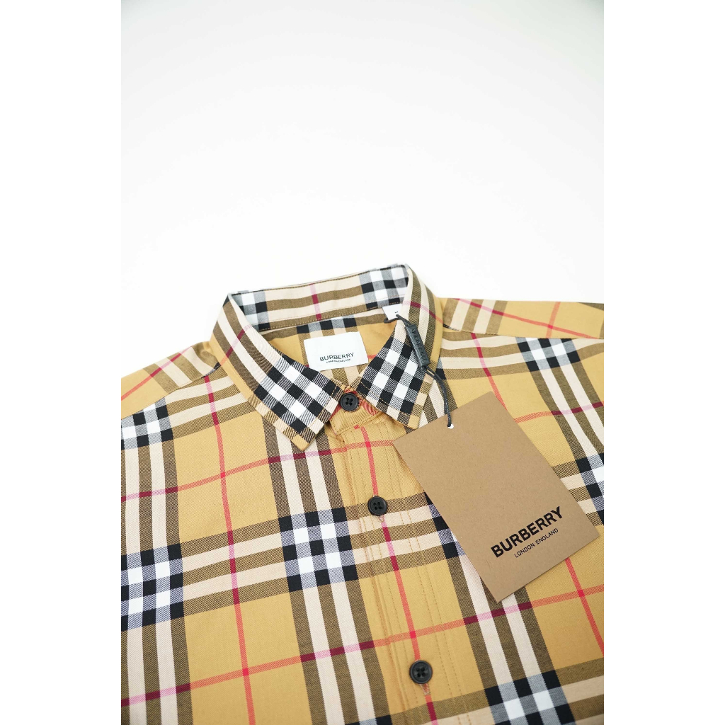 Áo sơ mi burberry nam nữ form rộng tay lỡ vải cotton organic phong cách luxury and casual hàng F  loại 1 Bestquality | BigBuy360 - bigbuy360.vn