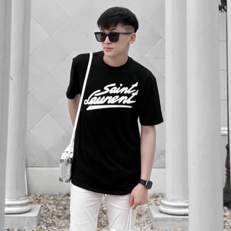 ✨GIÁ SỈ✨áo thun nam SAlLAURENTT THÊU da nổi cao cấp___3957