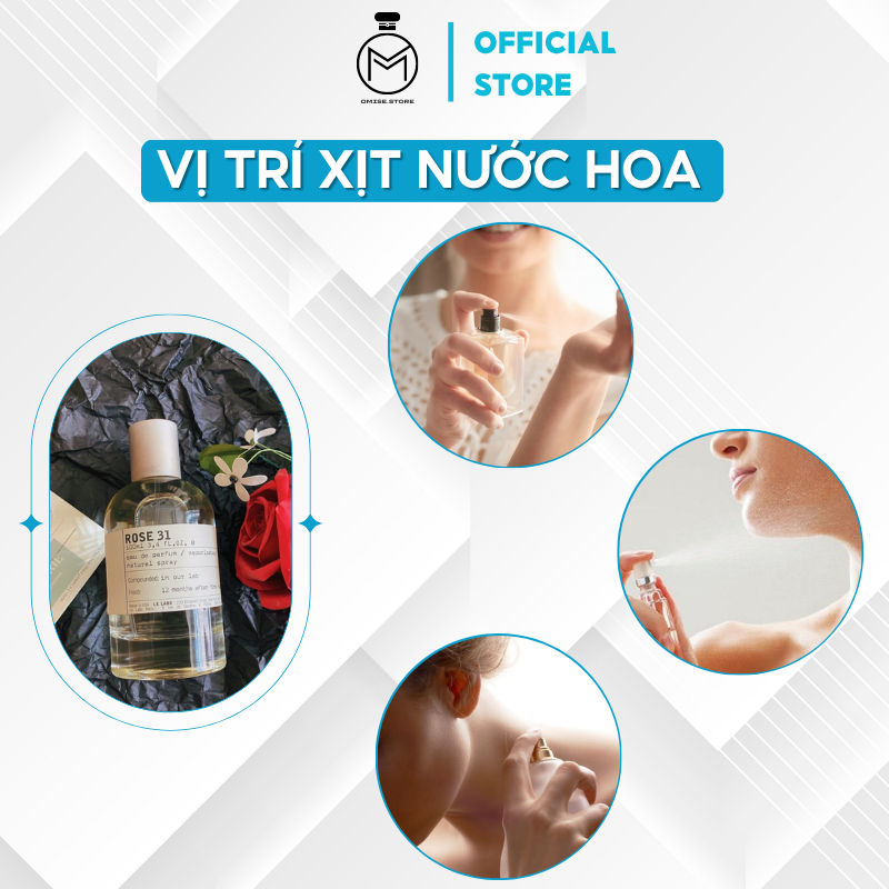 Nước hoa nam nữ Le Labo Rose 31 chiết 10ml dầu thơm nước hoa thơm lâu bí ẩm thu hút quý phái