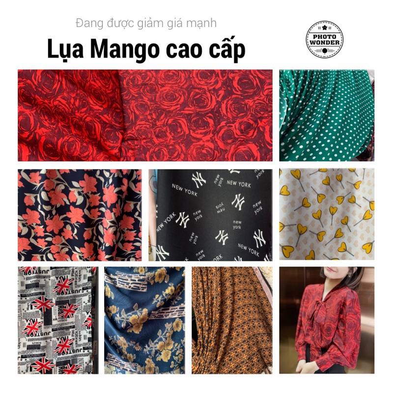 Vải Lụa Bảo Anh (Lụa Mango) cao cấp, vải chuyên lên áo công sở, váy đầm, áo dài, đồ bộ, Jumpsuit.