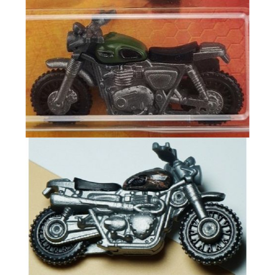 Xe mô hình Jurassic World Matchbox '15 Triumph Scrambler