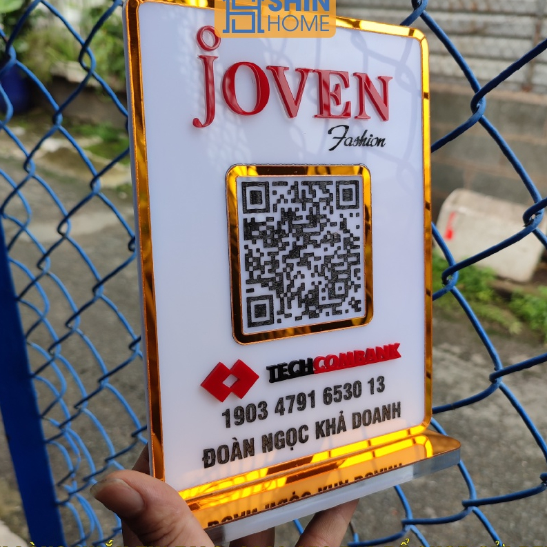 Bảng mã qr, bảng số tài khoản ngân hàng Gương Vàng