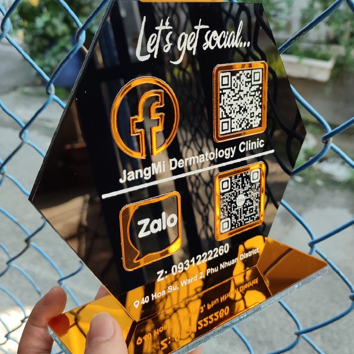 Bảng mã qr, bảng số tài khoản ngân hàng Gương Vàng