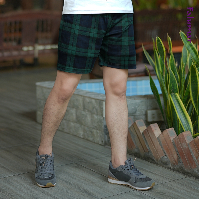 Quần đùi mặc nhà FALUMAR cho nam, nữ chất vải cotton hoạ tiết mềm mịn, mát mẻ