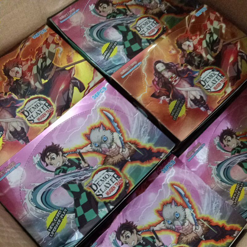 Full box thẻ bài nhân phẩm Thanh gươm diệt quỷ Demon slayer Kimetsu