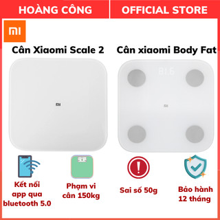 Cân sức khỏe điện tử thông minh Xiaomi Body Fat Scale 2 Universal & Smart Scale 2, Theo dõi cân nặng sức khỏe hằng ngày