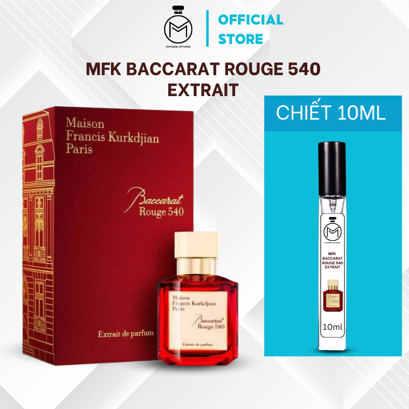 nước hoa nam nữ MFK Baccarat Rouge 540 Extrait 10ml tinh dầu nước hoa cao cấp hương cực cuốn thơm cực lâu | BigBuy360 - bigbuy360.vn