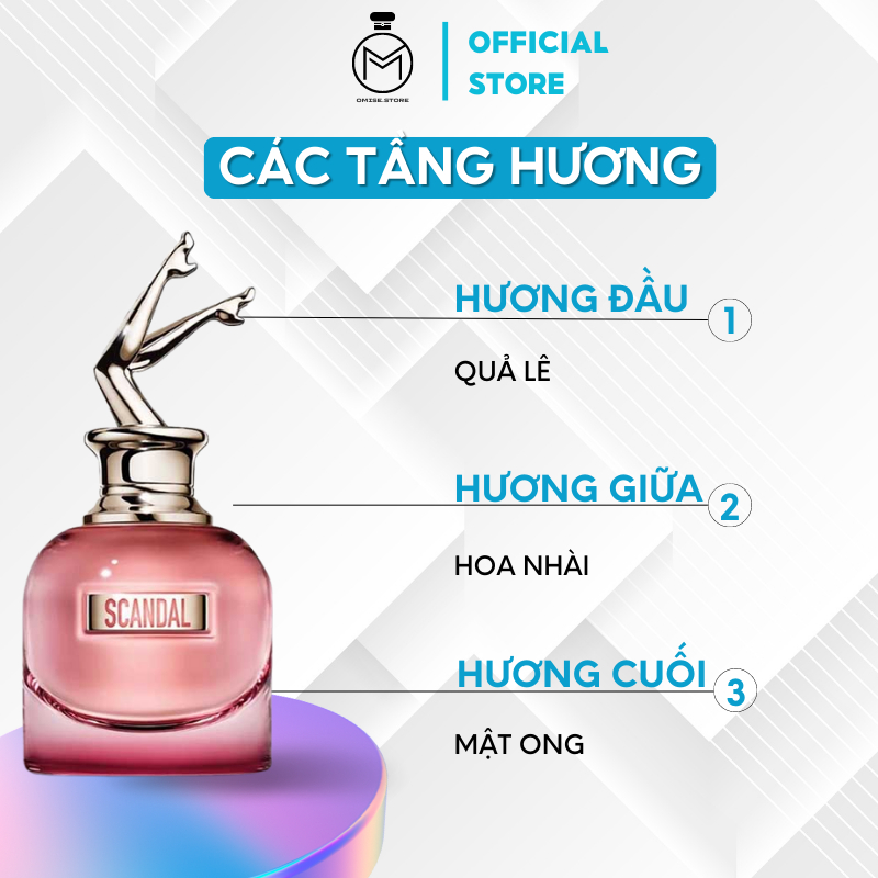 Nước hoa nữ Jean Paul Gaultier Scandal  By Night Intense chiết 10ml hương thơm của những cô nàng tính cách