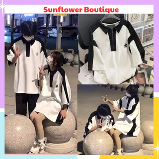 Áo polo form rộng nam nữ chất cotton dày đẹp, polo cặp đôi