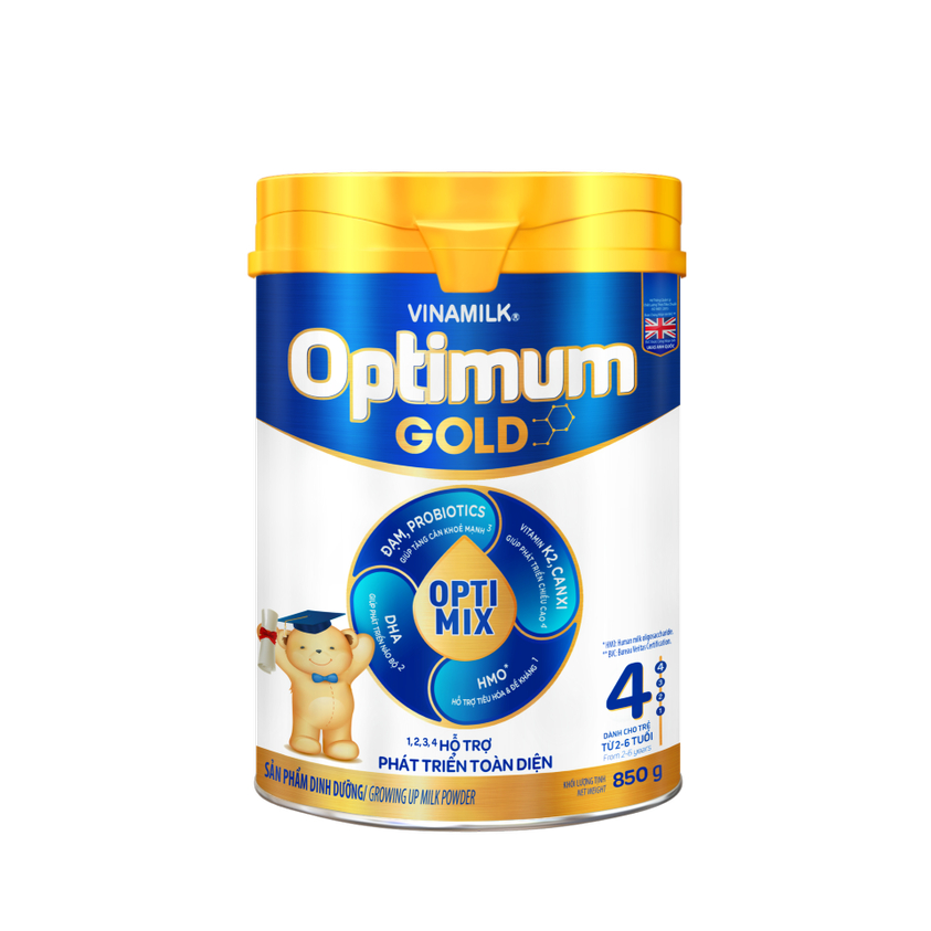 Sữa bột Optimum Gold 4 - Hộp thiếc 850g
