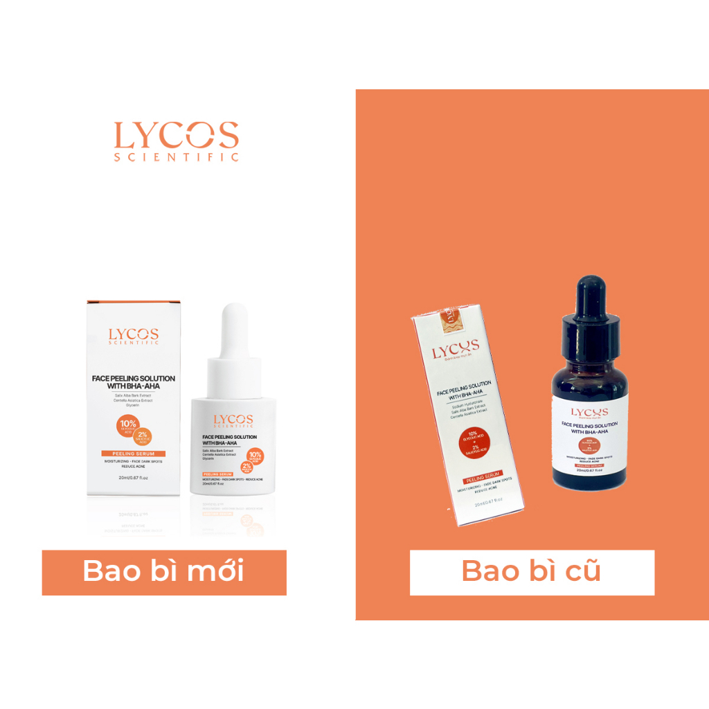 Tinh chất peeling Lycos - 10%AHA – 2%BHA