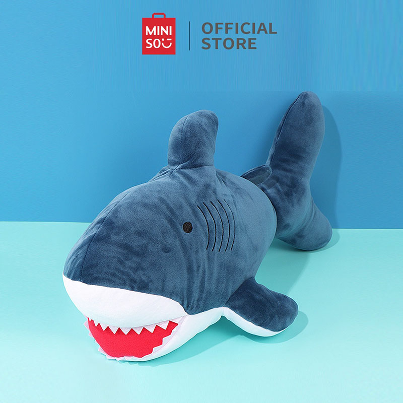 Đồ chơi cá mập nhồi bông MINISO 51cm Dễ thương và mềm mại