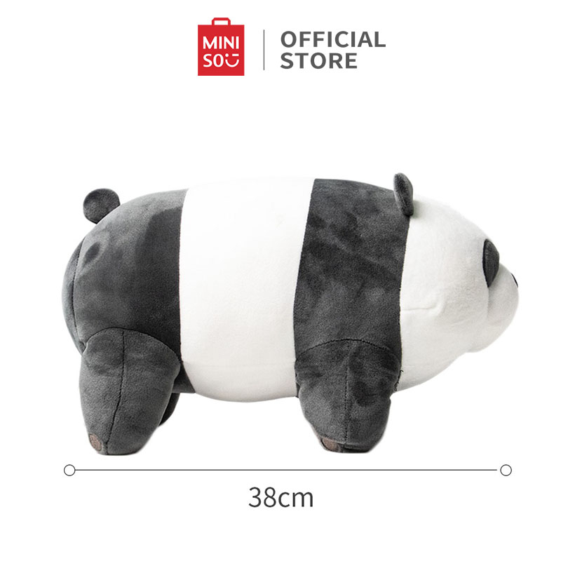 Miniso We bare bears Đồ chơi bông gấu 38cmTeddy đứng thú nhồi bông đồ chơi bông mềm gối ôm chính hãng đáng yêu.