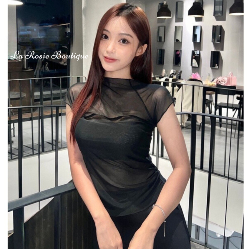 Áo kiểu xuyên thấu La Rosie Boutique sexy nữ tính quyến rũ mặc đi tiệc dạo phố