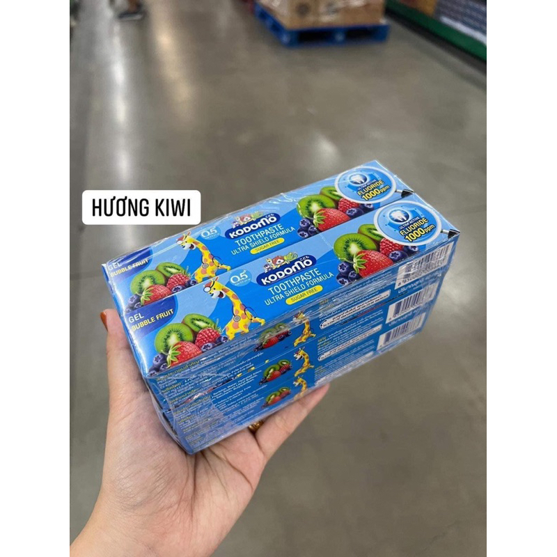 Lốc 6 Tuýp Kem Đánh Răng Kodomo Kid Trẻ Em Thái Lan Loại 40g