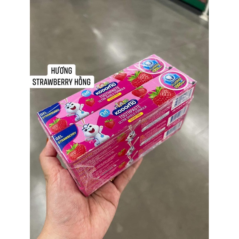 Lốc 6 Tuýp Kem Đánh Răng Kodomo Kid Trẻ Em Thái Lan Loại 40g