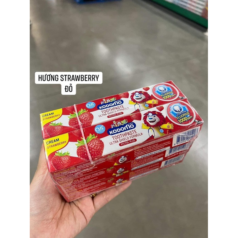 Lốc 6 Tuýp Kem Đánh Răng Kodomo Kid Trẻ Em Thái Lan Loại 40g
