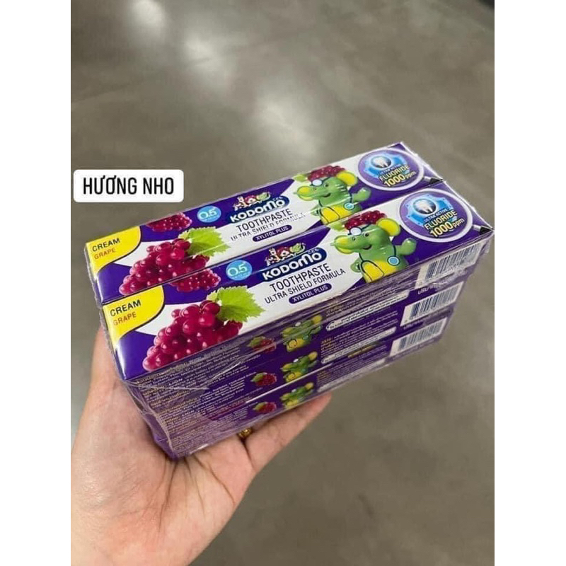 Lốc 6 Tuýp Kem Đánh Răng Kodomo Kid Trẻ Em Thái Lan Loại 40g
