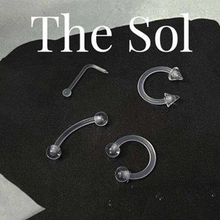   1 CHIẾC  Khuyên Tai Nhựa Trong Suốt Unisex Nhiều Kiểu thesolvn 