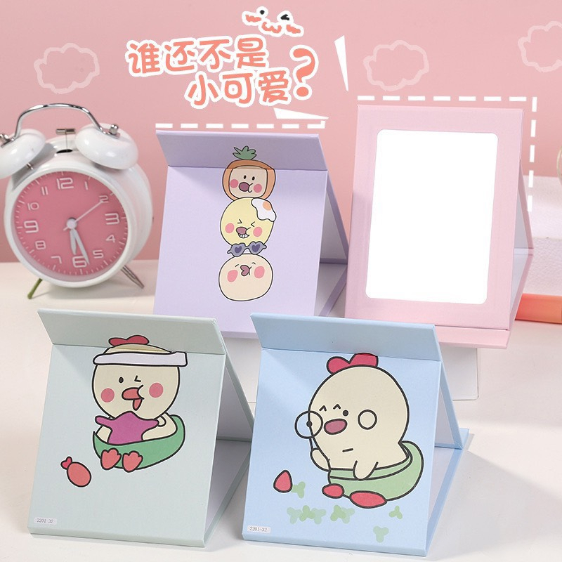 Gương Giấy Gấp Gọn, Gương Trang Điểm Để Bàn Mini
