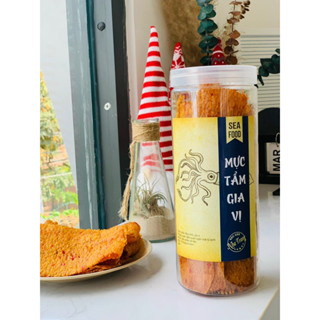 Mực Cán Tẩm Gia Vị Loại Ngon Đặc Sản Nha Trang Phương Anh Hộp 500Gr