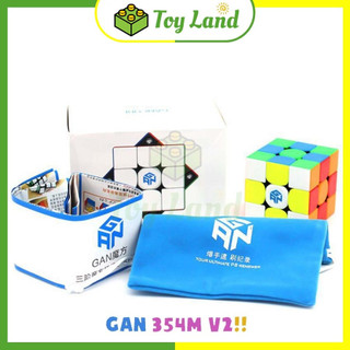 Rubik 3x3 Gan 354M V2 Stickerless Có Nam Châm Rubic Gan 354 V2 M 3 Tầng 3x3x3 Đồ Chơi - Toy Land