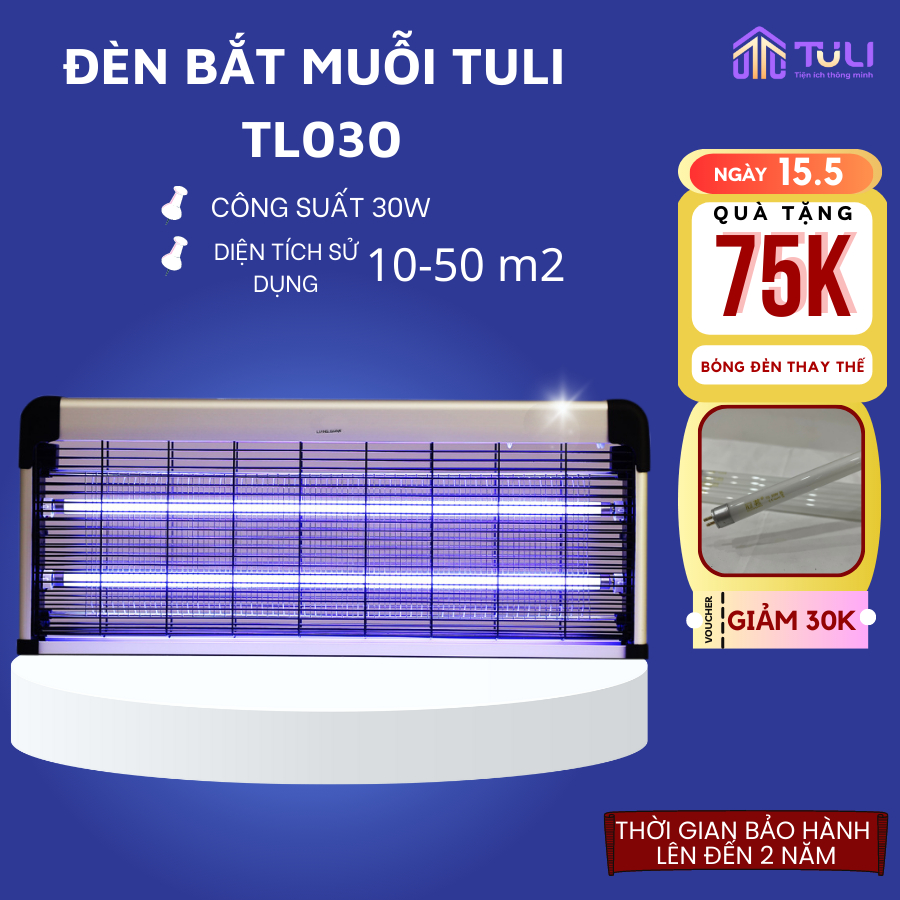 Đèn Máy Bắt Muỗi Thông Minh Cao Cấp REMAX TULI 20/30/40W Thu Hút Diệt Đuổi Côn Trùng, Hiệu Quả An Toàn Không Độc Hại