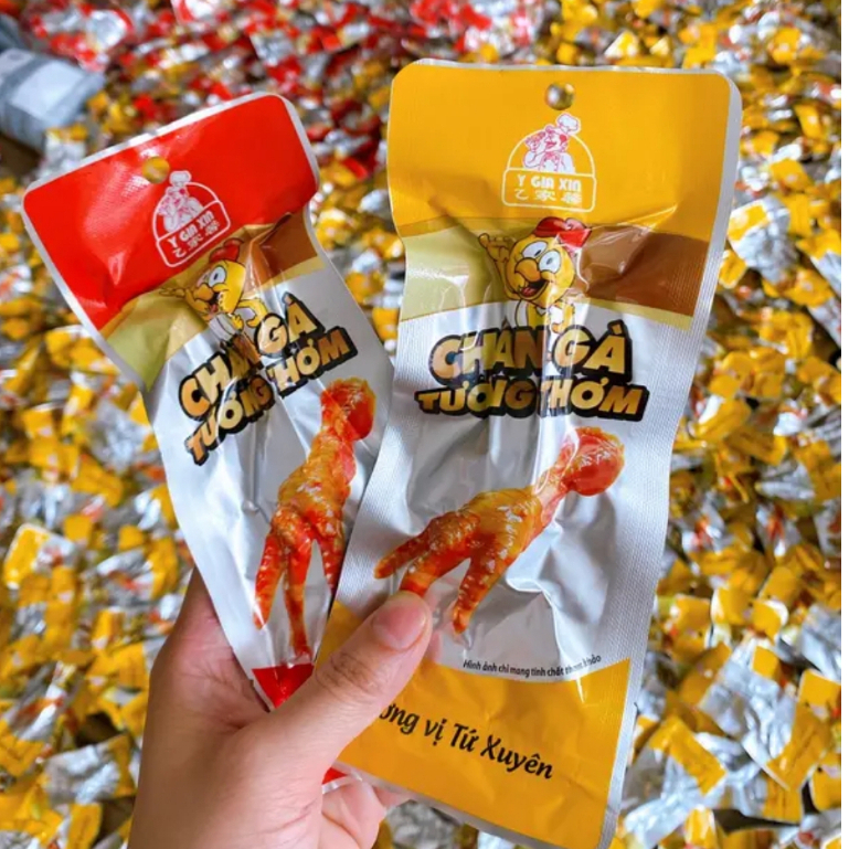COMBO 10 Chân gà cay tương thơm vị tứ xuyên sản xuất tai việt nam