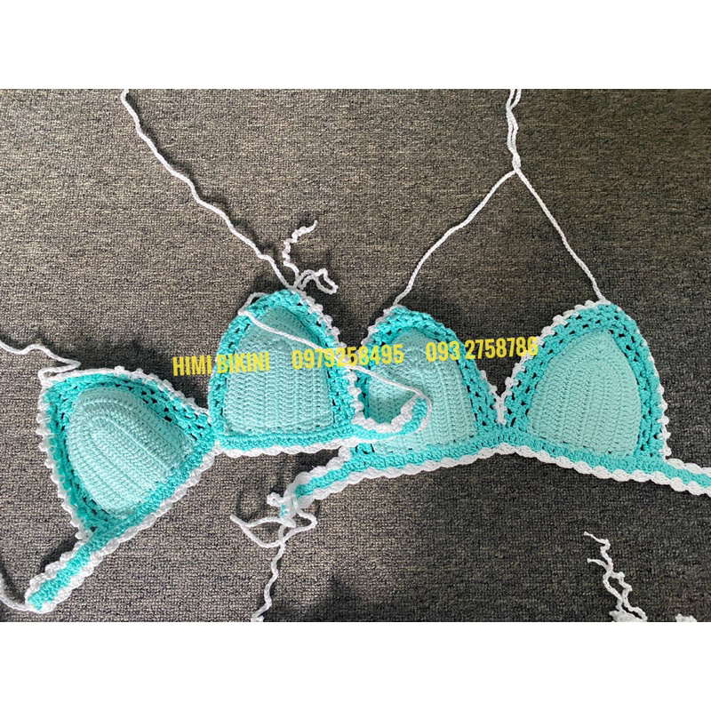 SET BIKINI VÁY MÓC LEN ÁO XANH VÁY TÍM PHỐI SB104