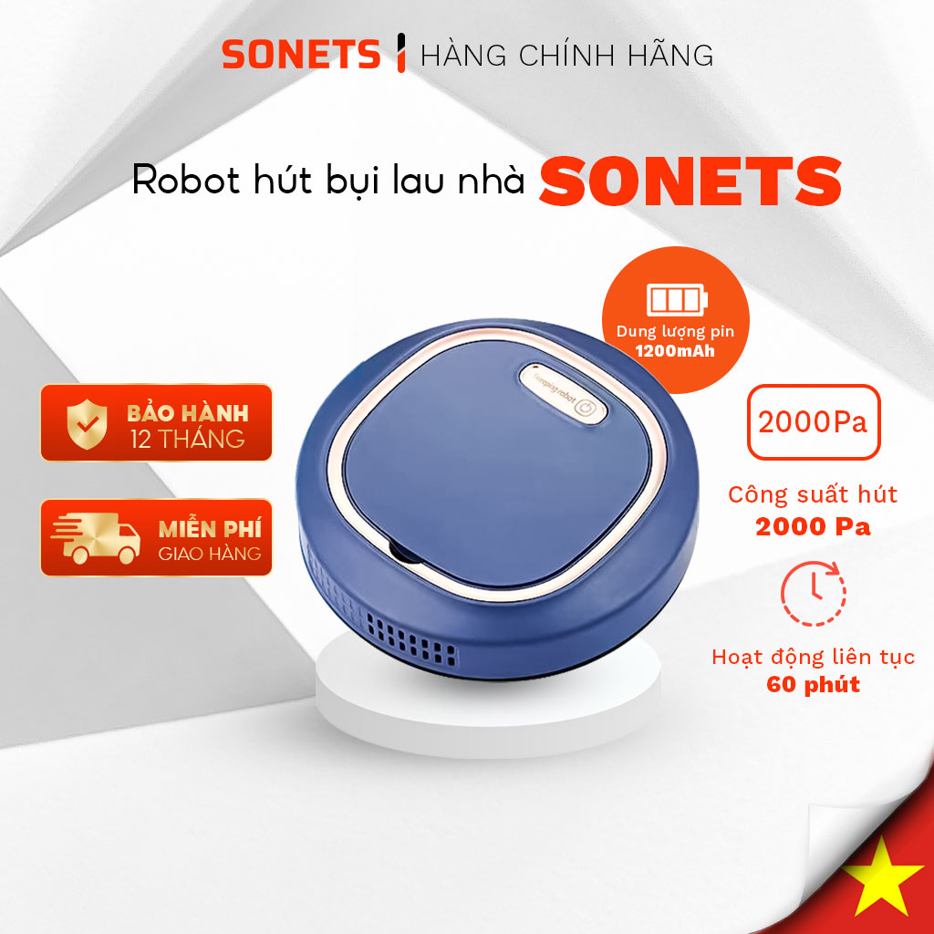 Robot Hút Bụi Lau Nhà Đa Năng Cao Cấp JM8025 Máy Robot Hút Bụi Tự Động, Sạc USB Cảm Biến Chống Va Chạm, SONETSVN | BigBuy360 - bigbuy360.vn