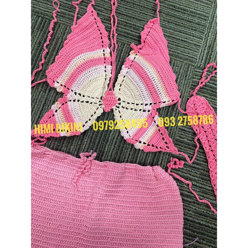 Set len phối màu siêu đẹp butterfly - cánh bướm, handmade