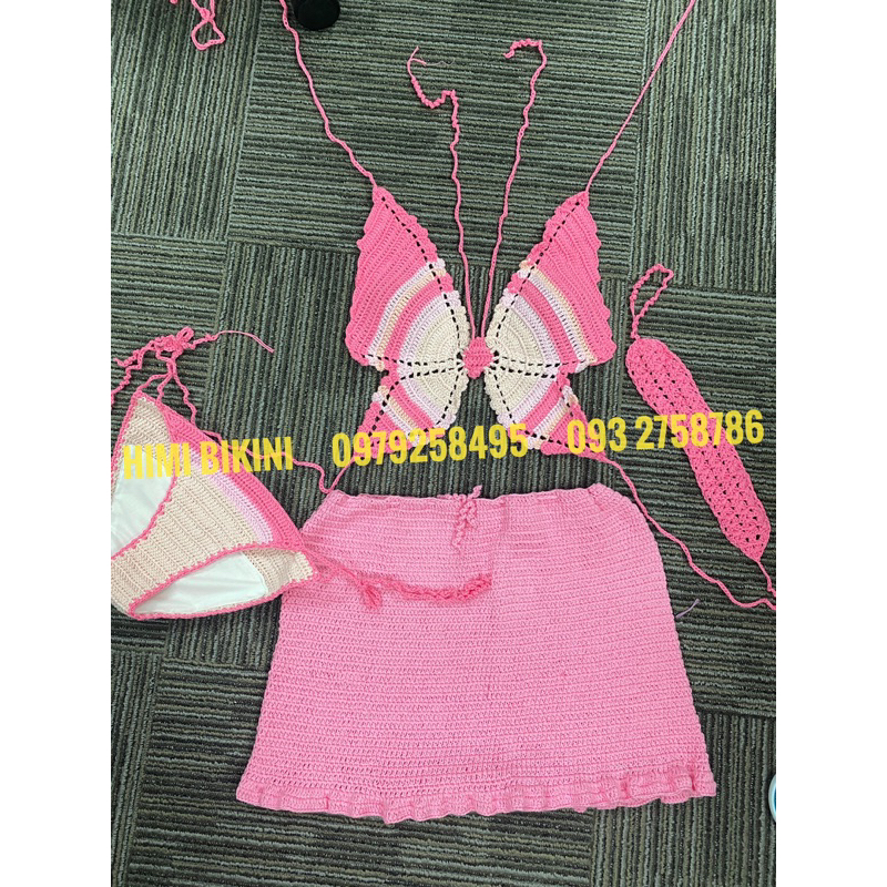 Set len phối màu siêu đẹp butterfly - cánh bướm, handmade