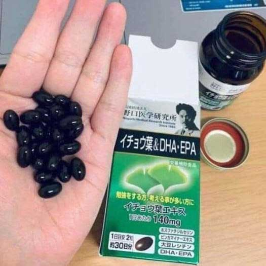 Viên uống bổ não Noguchi DHA EPA Ginkgo Nhật Bản