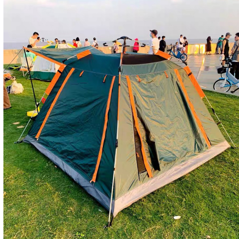 Lều cắm trại tự bung có mái che dành cho 4-6 người, lều dã ngoại thoáng mát chống nước cách nhiệt KORAMAN