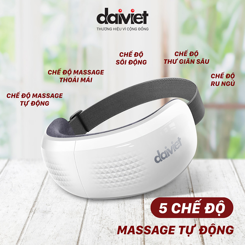 Máy Massage Mắt Cao Cấp Tan Bọng Mắt Giảm Đau Mắt DAIVIET DVMM-00001  - HỎA TỐC HCM