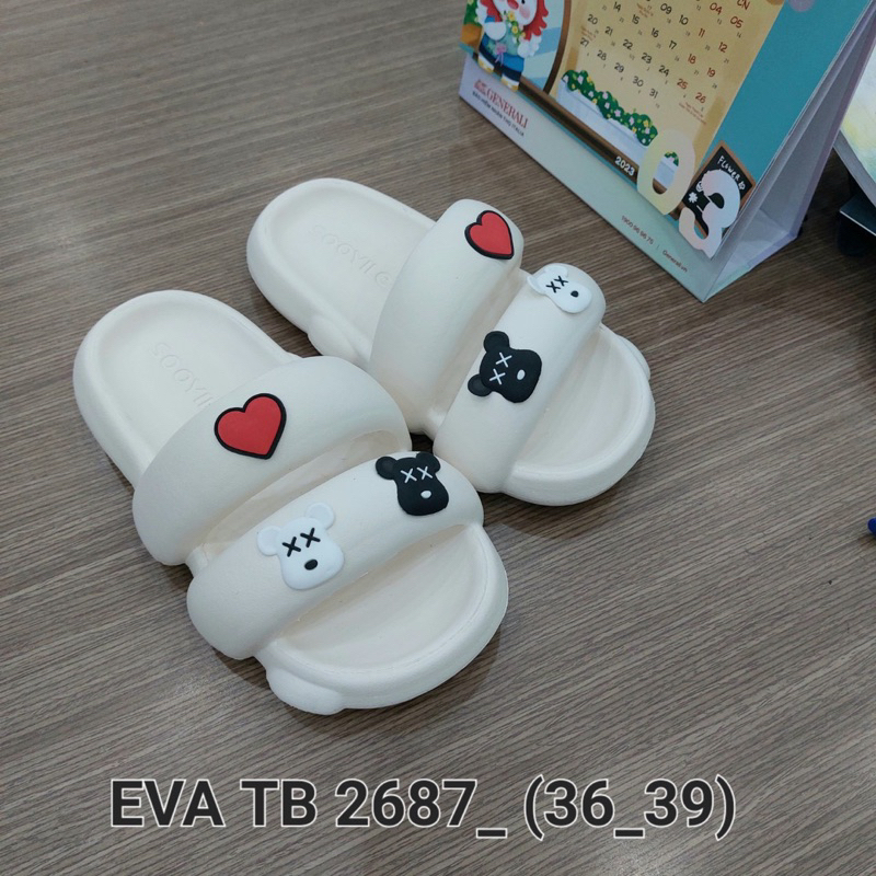 Dép cross nữ 2 quai, Dép, Dép bánh mì chống trơn trượt