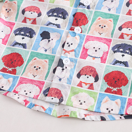 Set đồ bé trai áo sơ mi tay ngắn họa tiết kèm quần jean MINTSCLOSET Mint's Closet đồ mùa hè bé 1 2 3 4 5 tuổi - TN3187