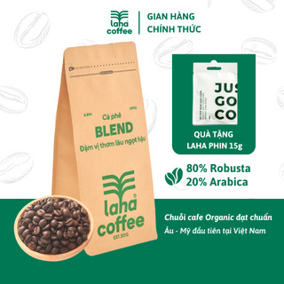 Cà phê cao cấp đặc biệt Laha Blend tỉ lệ 80% Robusta 20% Arabica pha phin pha máy LAHA COFFEE |150GR