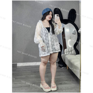 ÁO KHOÁC TƠ NHÚN HOA [TNT SHOP BIGSIZE 60KG 90KG]