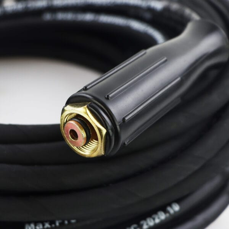 Dây rửa xe cao áp, dây cao áp máy rửa xe 8m lõi gang, dây áp lực cao lên đến 320Bar, ren trong 22mm, 2 đầu bằng nhau