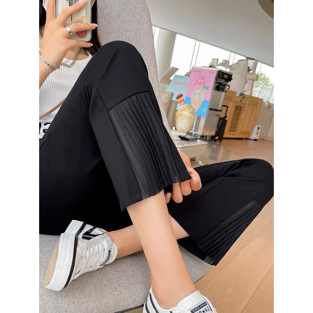 Quần nữ ống loe chất tuyết mưa siêu mát, quần nữ mùa hè tôn dáng