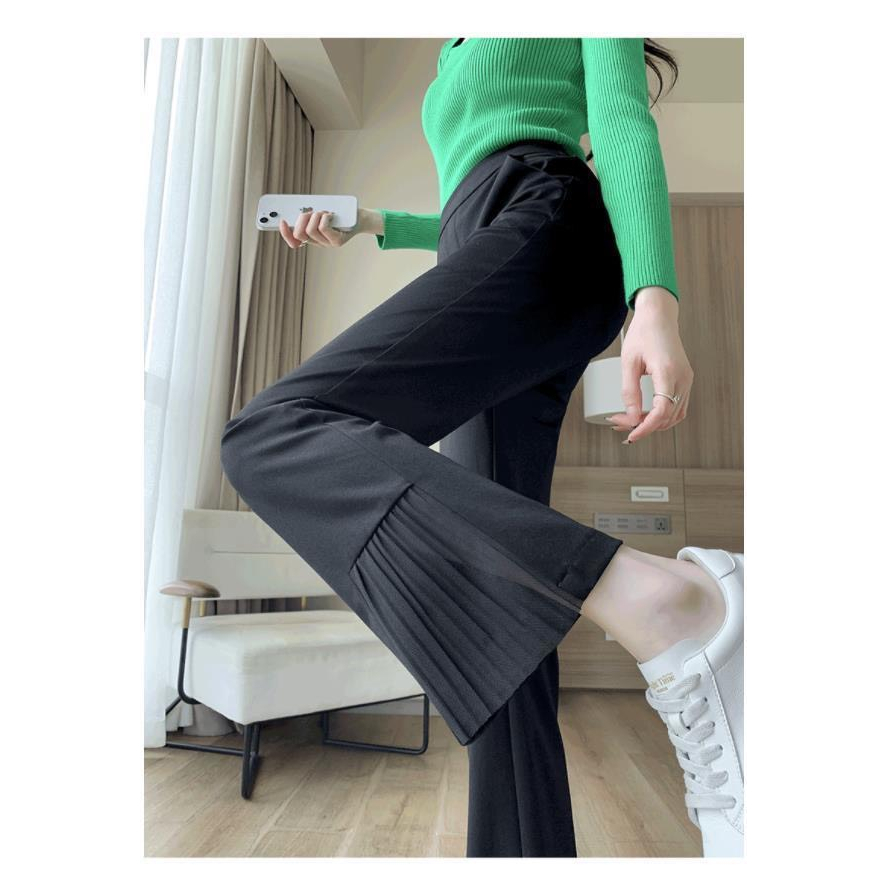 Quần nữ ống loe chất tuyết mưa siêu mát, quần nữ mùa hè tôn dáng